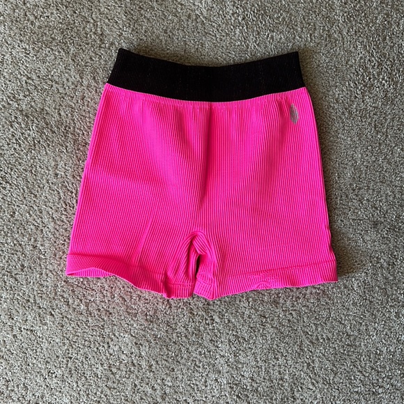 Free People Neon Pink Shorts - Picture 1 of 3